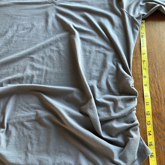 Old Navy Maternity Women’s V-neck Gray Knit Top Long Sleeve Ruched Size XXL - Picture 9 of 12